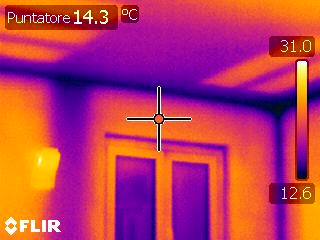 Ponti termici interni con termocamera
